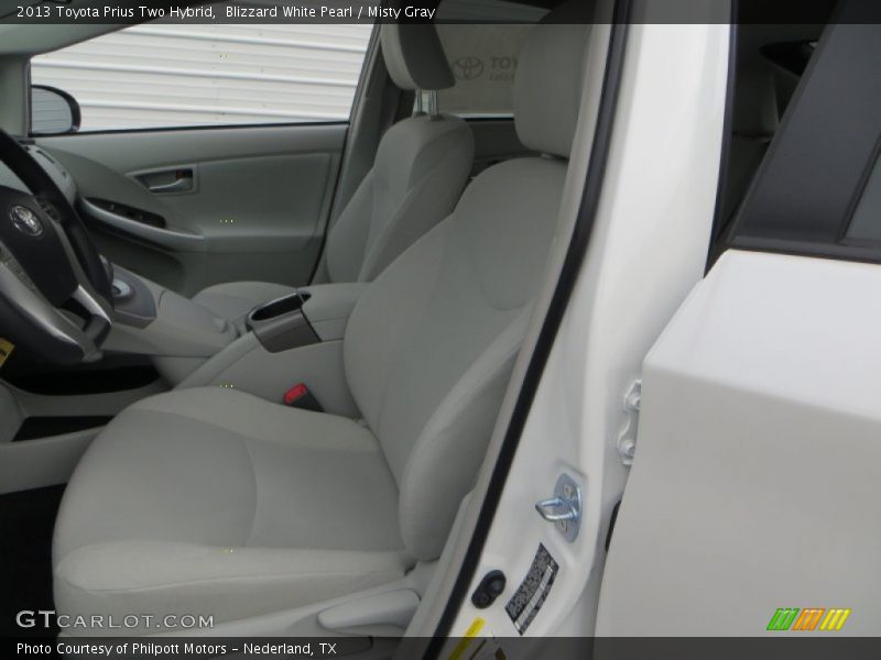 Blizzard White Pearl / Misty Gray 2013 Toyota Prius Two Hybrid