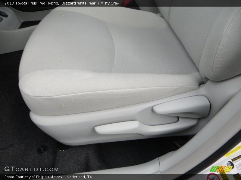 Blizzard White Pearl / Misty Gray 2013 Toyota Prius Two Hybrid