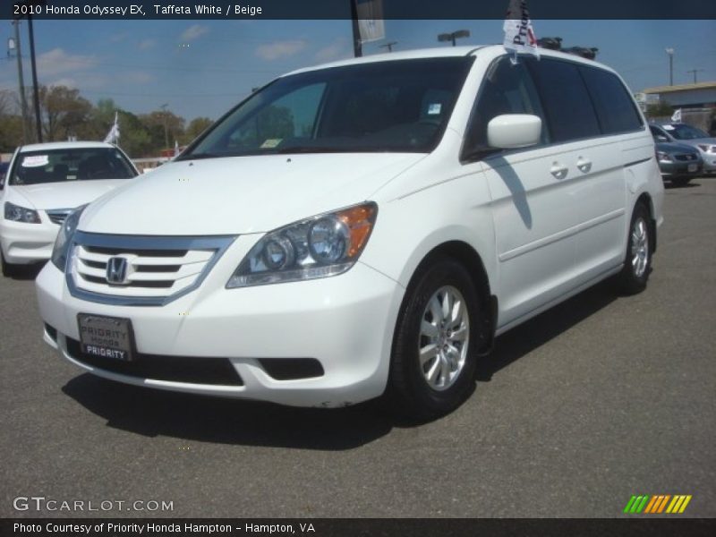 Taffeta White / Beige 2010 Honda Odyssey EX