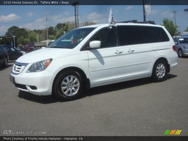 Taffeta White / Beige 2010 Honda Odyssey EX