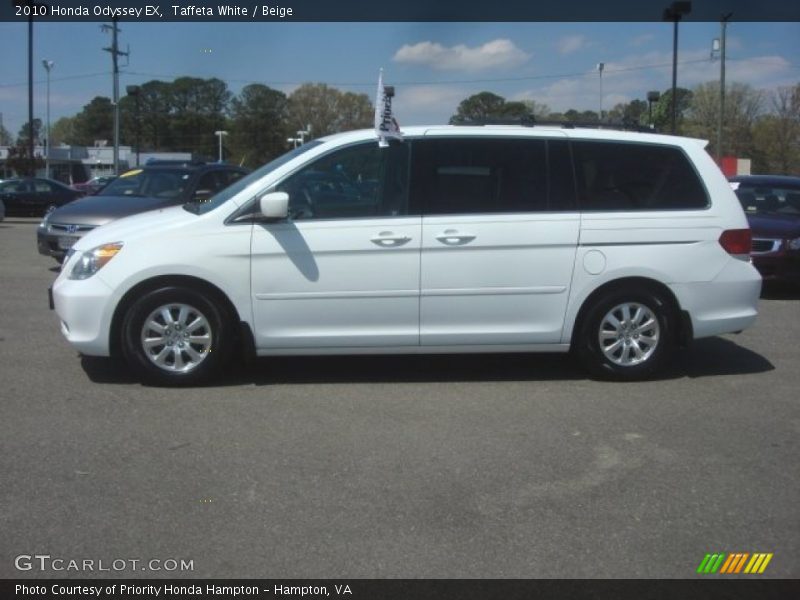 Taffeta White / Beige 2010 Honda Odyssey EX