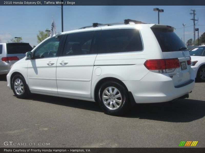 Taffeta White / Beige 2010 Honda Odyssey EX