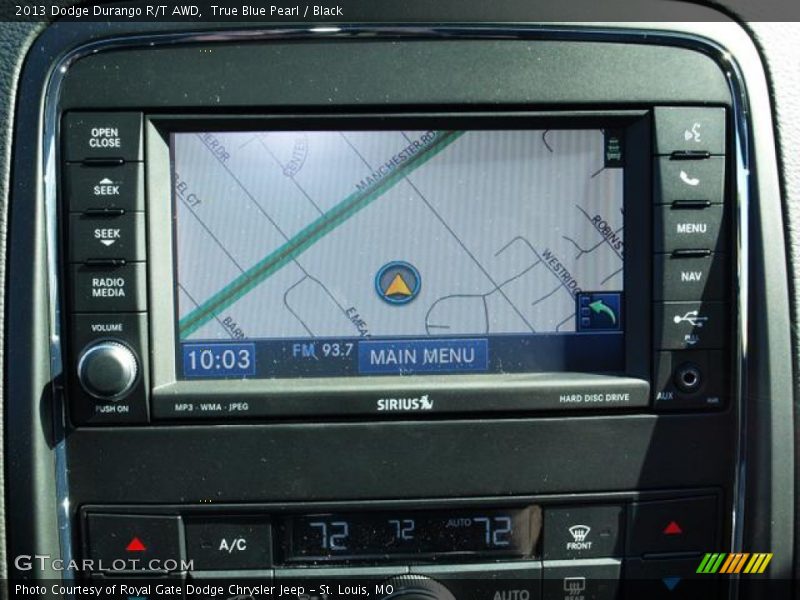 True Blue Pearl / Black 2013 Dodge Durango R/T AWD