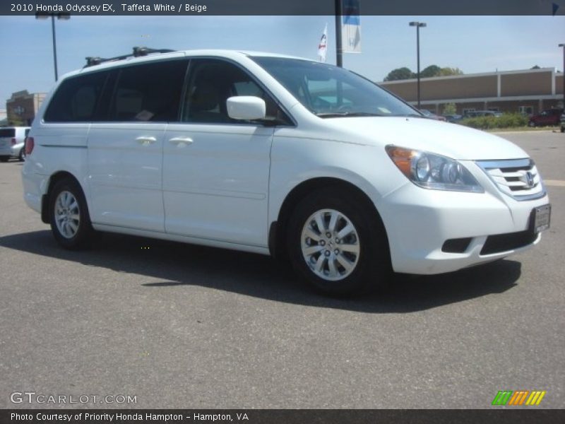 Taffeta White / Beige 2010 Honda Odyssey EX
