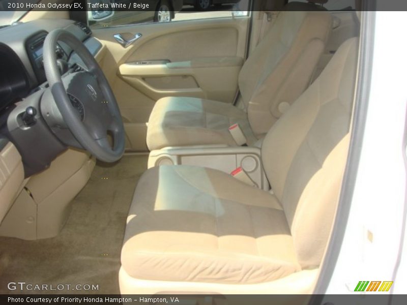 Taffeta White / Beige 2010 Honda Odyssey EX