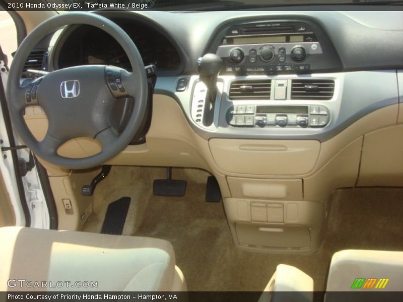 Taffeta White / Beige 2010 Honda Odyssey EX