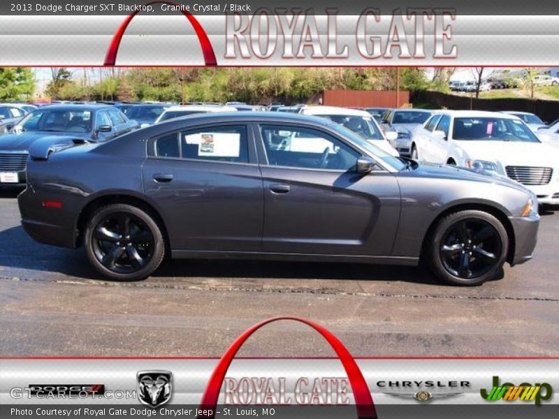 Granite Crystal / Black 2013 Dodge Charger SXT Blacktop