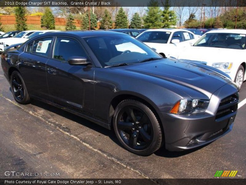 Front 3/4 View of 2013 Charger SXT Blacktop