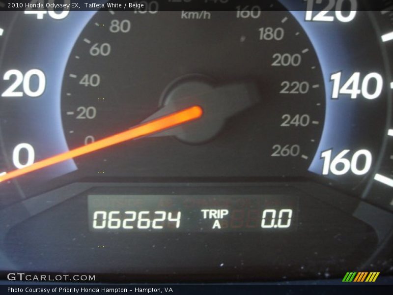 Taffeta White / Beige 2010 Honda Odyssey EX