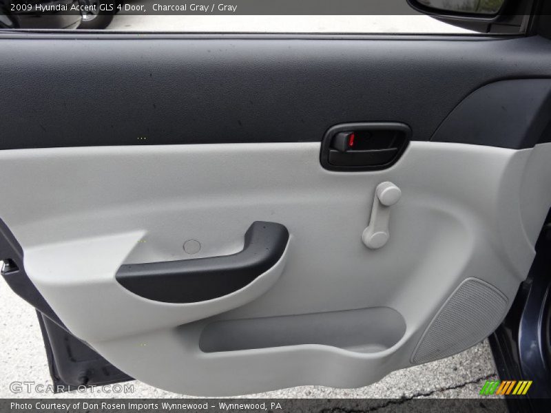 Charcoal Gray / Gray 2009 Hyundai Accent GLS 4 Door