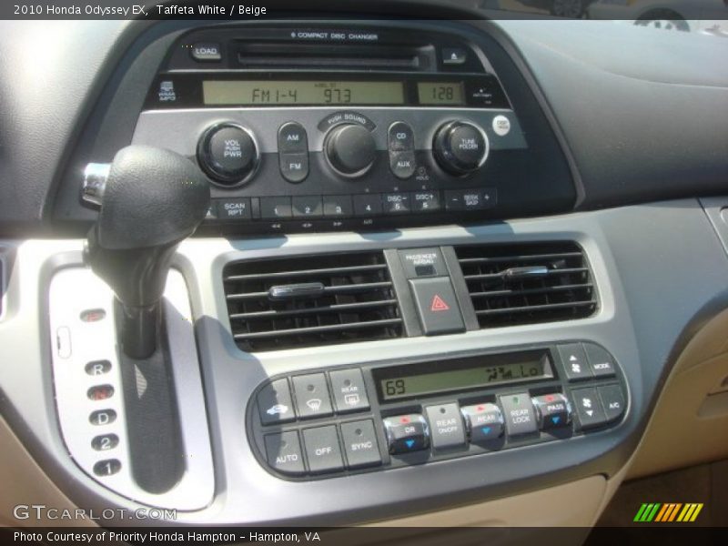 Taffeta White / Beige 2010 Honda Odyssey EX