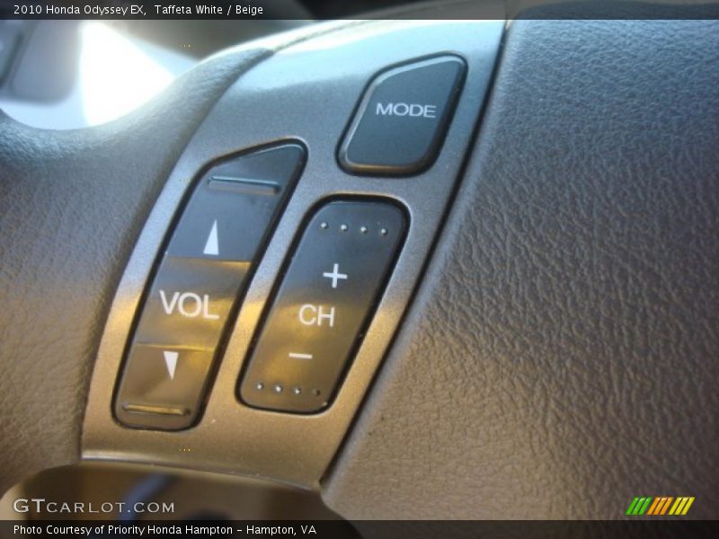 Taffeta White / Beige 2010 Honda Odyssey EX
