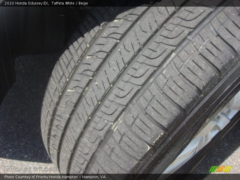Taffeta White / Beige 2010 Honda Odyssey EX