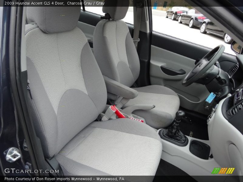 Charcoal Gray / Gray 2009 Hyundai Accent GLS 4 Door