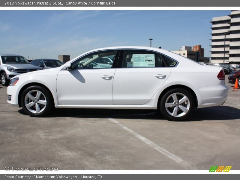 Candy White / Cornsilk Beige 2013 Volkswagen Passat 2.5L SE