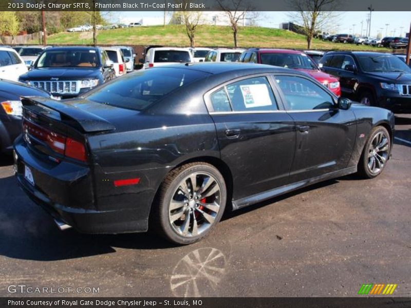Phantom Black Tri-Coat Pearl / Black 2013 Dodge Charger SRT8