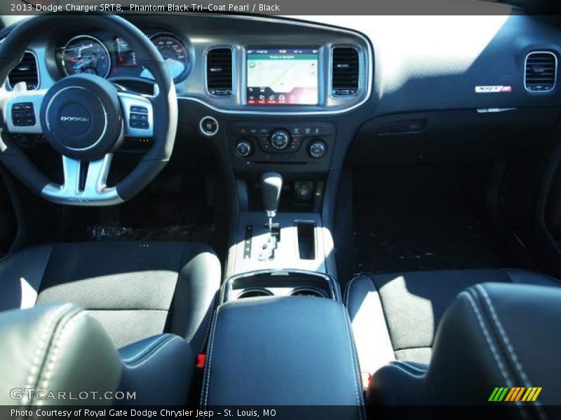 Phantom Black Tri-Coat Pearl / Black 2013 Dodge Charger SRT8
