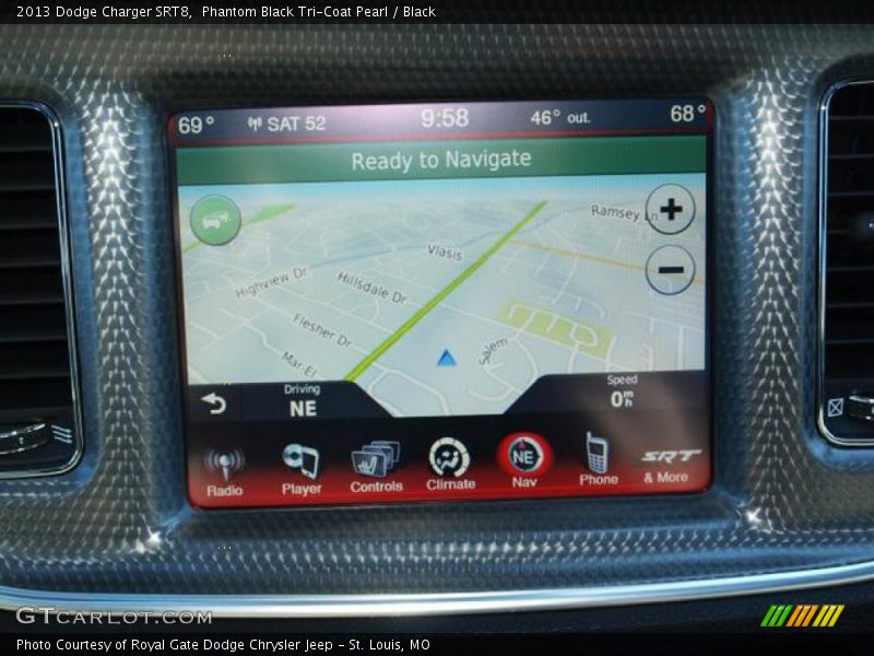 Navigation of 2013 Charger SRT8