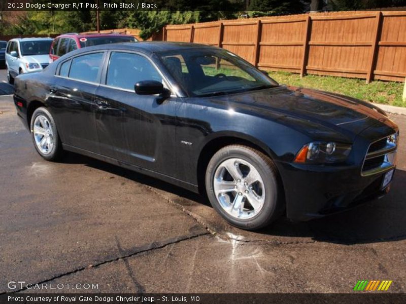 Pitch Black / Black 2013 Dodge Charger R/T Plus