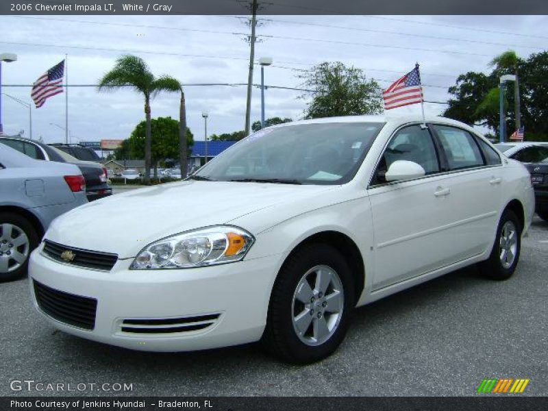 White / Gray 2006 Chevrolet Impala LT