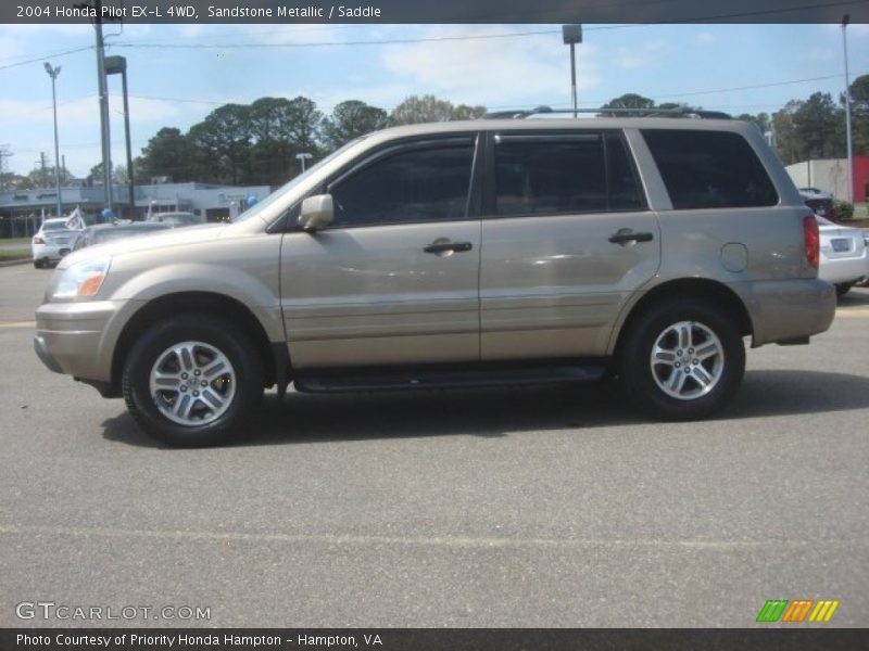 Sandstone Metallic / Saddle 2004 Honda Pilot EX-L 4WD