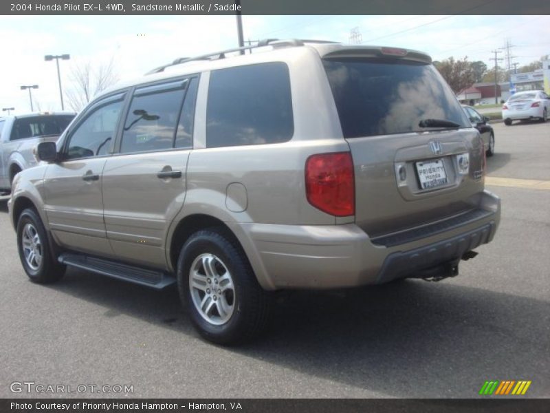 Sandstone Metallic / Saddle 2004 Honda Pilot EX-L 4WD