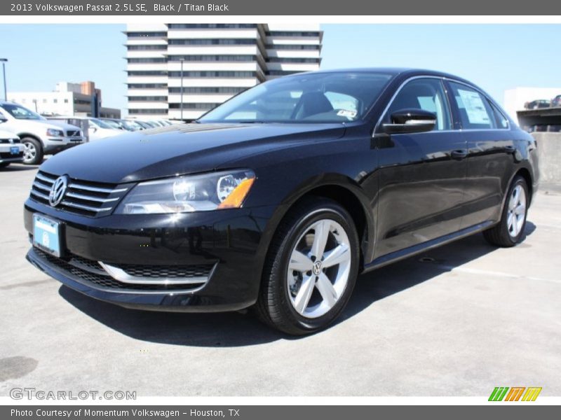 Black / Titan Black 2013 Volkswagen Passat 2.5L SE