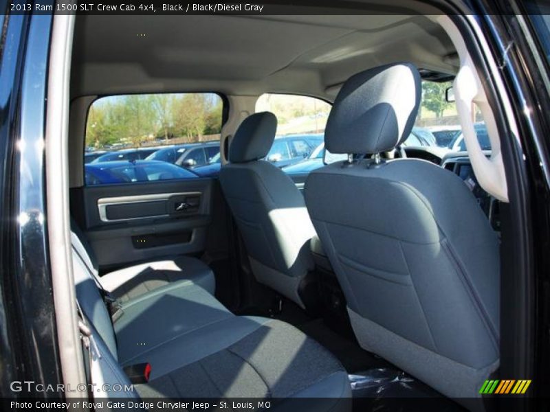Black / Black/Diesel Gray 2013 Ram 1500 SLT Crew Cab 4x4