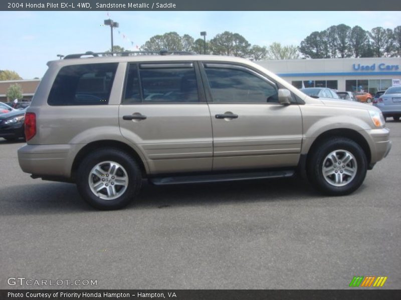 Sandstone Metallic / Saddle 2004 Honda Pilot EX-L 4WD