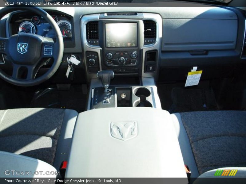 Black / Black/Diesel Gray 2013 Ram 1500 SLT Crew Cab 4x4