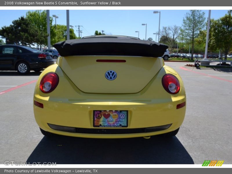 Sunflower Yellow / Black 2008 Volkswagen New Beetle S Convertible