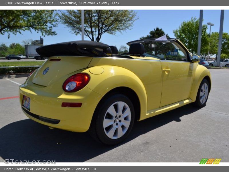 Sunflower Yellow / Black 2008 Volkswagen New Beetle S Convertible