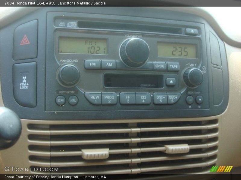 Sandstone Metallic / Saddle 2004 Honda Pilot EX-L 4WD