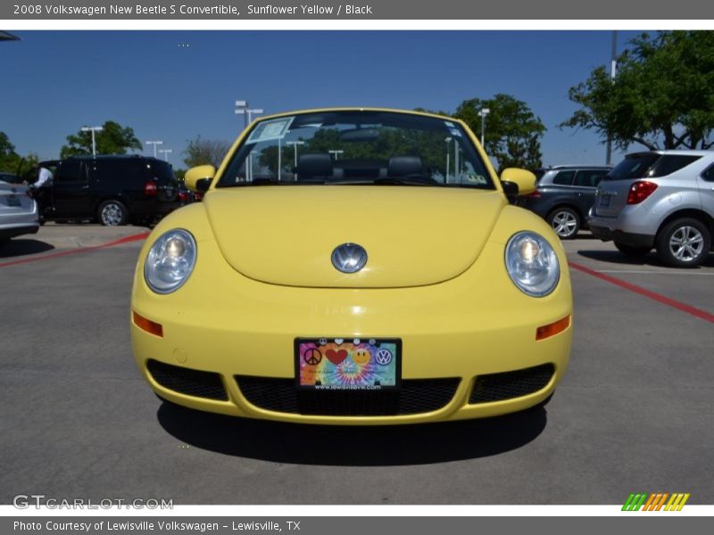 Sunflower Yellow / Black 2008 Volkswagen New Beetle S Convertible