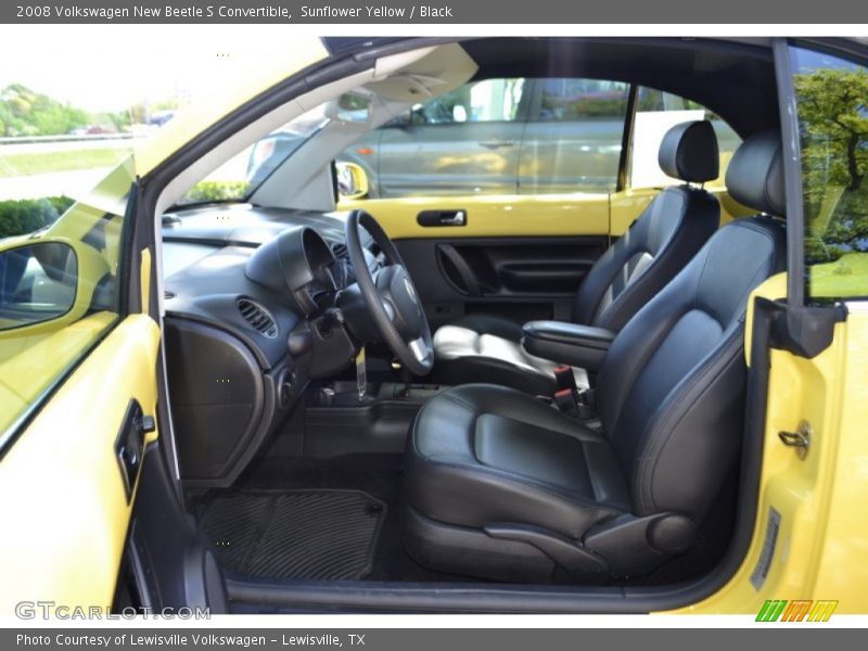 Sunflower Yellow / Black 2008 Volkswagen New Beetle S Convertible