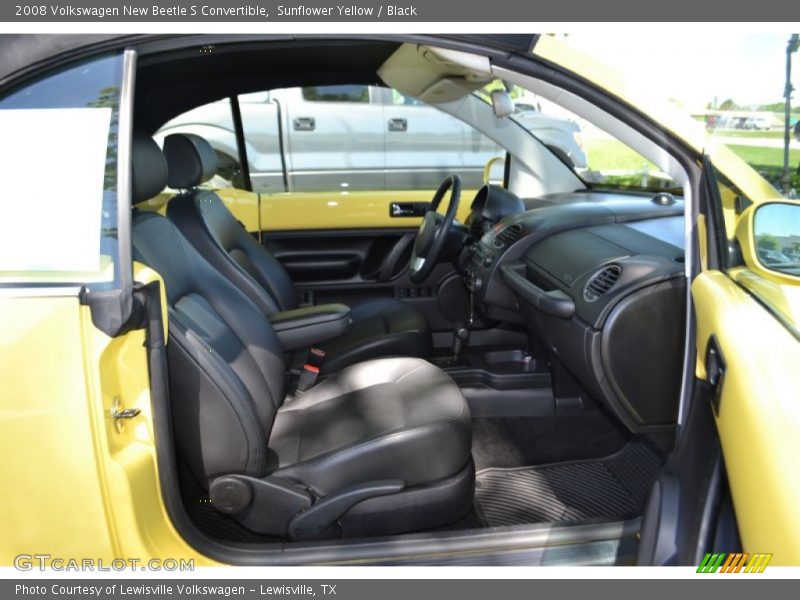 Sunflower Yellow / Black 2008 Volkswagen New Beetle S Convertible