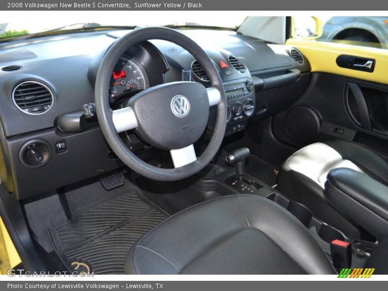 Sunflower Yellow / Black 2008 Volkswagen New Beetle S Convertible