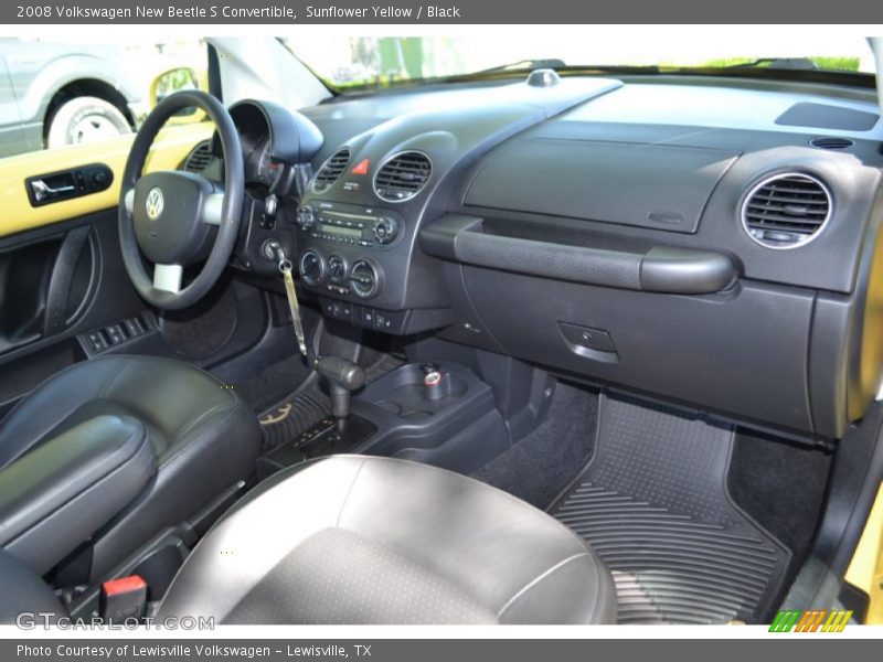 Sunflower Yellow / Black 2008 Volkswagen New Beetle S Convertible