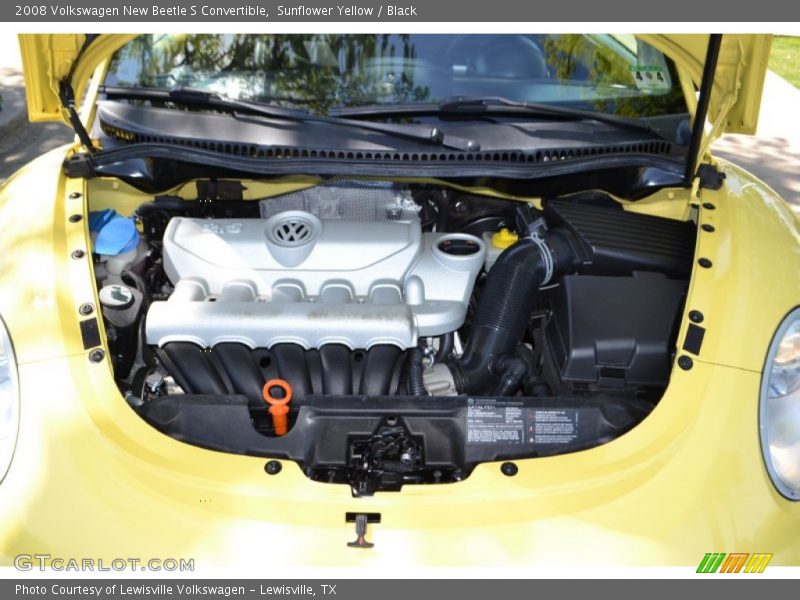 Sunflower Yellow / Black 2008 Volkswagen New Beetle S Convertible