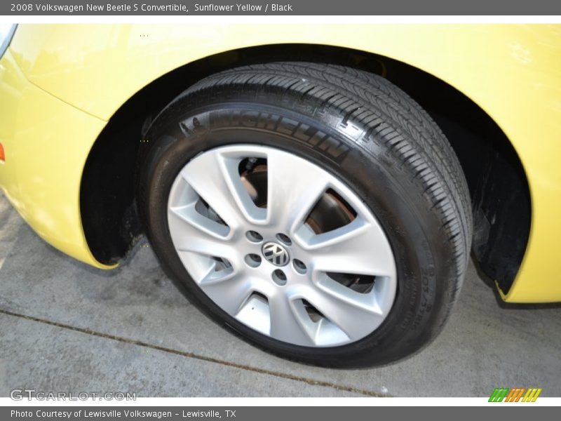 Sunflower Yellow / Black 2008 Volkswagen New Beetle S Convertible
