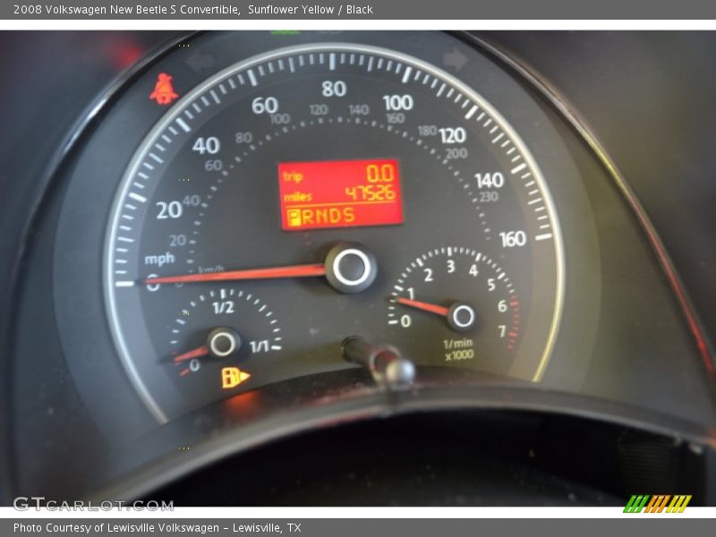 Sunflower Yellow / Black 2008 Volkswagen New Beetle S Convertible