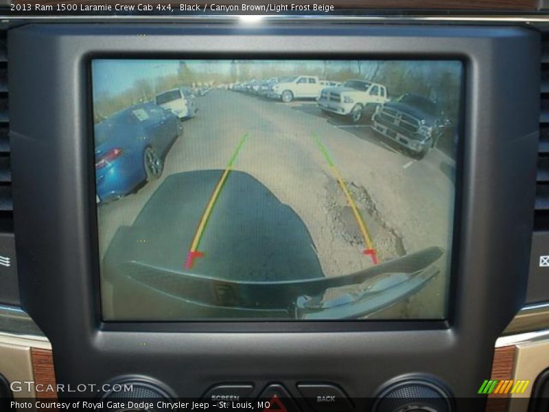 Black / Canyon Brown/Light Frost Beige 2013 Ram 1500 Laramie Crew Cab 4x4