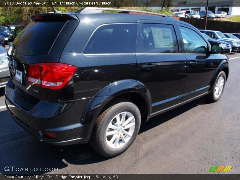 Brilliant Black Crystal Pearl / Black 2013 Dodge Journey SXT