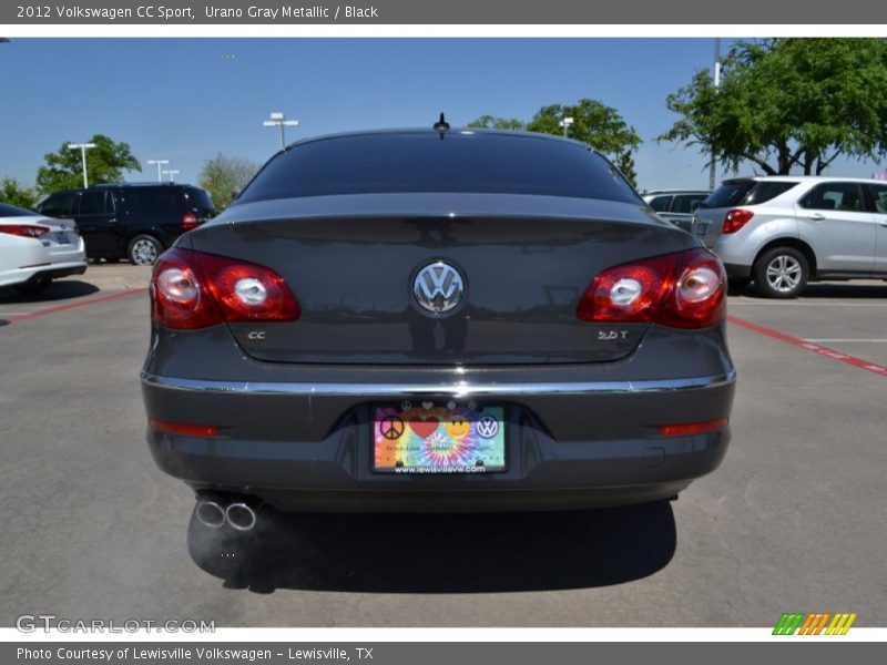 Urano Gray Metallic / Black 2012 Volkswagen CC Sport