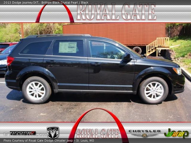 Brilliant Black Crystal Pearl / Black 2013 Dodge Journey SXT