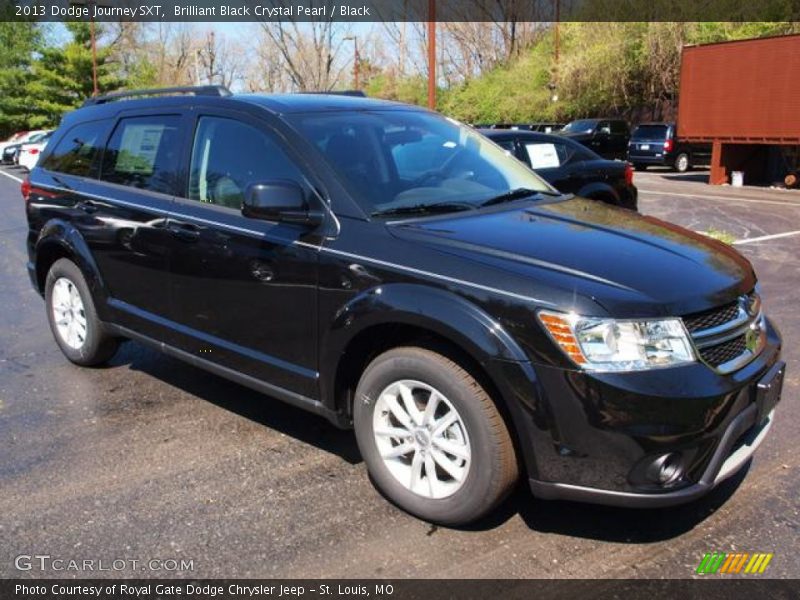 Brilliant Black Crystal Pearl / Black 2013 Dodge Journey SXT