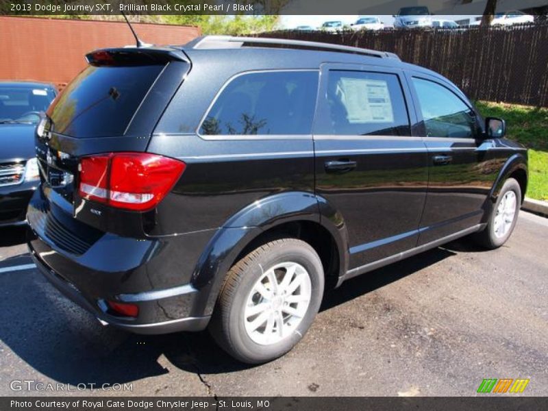 Brilliant Black Crystal Pearl / Black 2013 Dodge Journey SXT