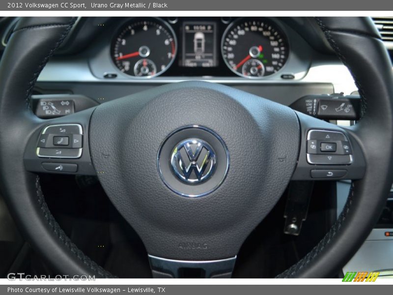 Urano Gray Metallic / Black 2012 Volkswagen CC Sport