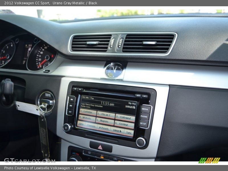 Urano Gray Metallic / Black 2012 Volkswagen CC Sport