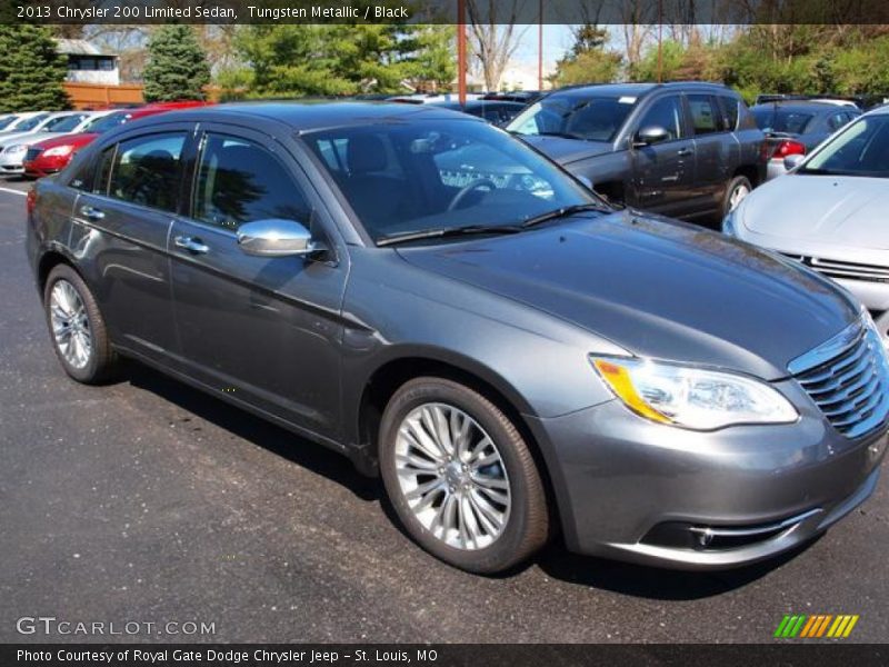 Tungsten Metallic / Black 2013 Chrysler 200 Limited Sedan